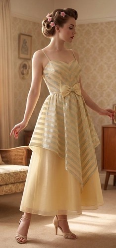 Vintage 40er 50er - , blau
