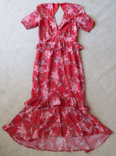 1940er rot blumen kleid - 1940er, hope