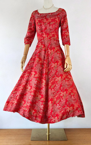 50er jahre rotes - 50er, satin