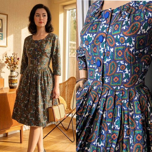 Vintage 50er gaynor - vintage, paisley