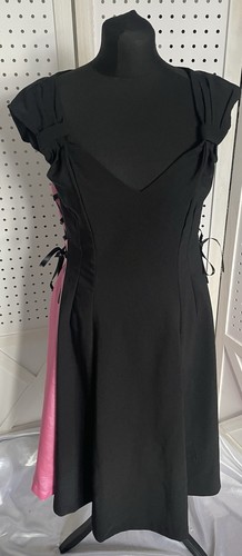 Bettie page kleid - kleid, schwarz