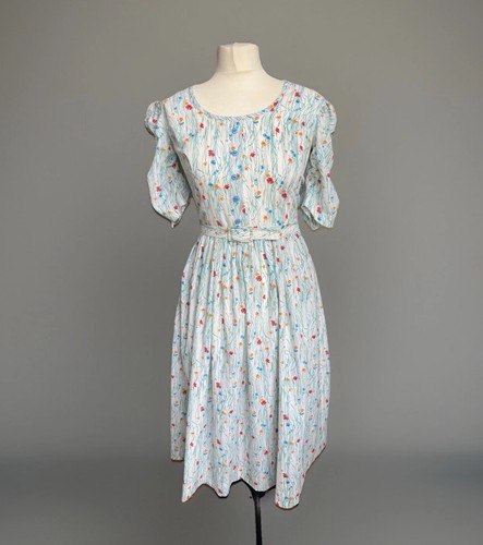 Vintage 50s cotton floral - vintage.,