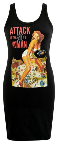Damen kleid attack the 50ft - damen,