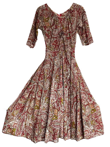 Vintage 50er sambo maxikleid - vintage,